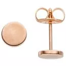 Ohrstecker Studs aus Edelstahl rotgoldfarben beschichtet