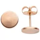 Ohrstecker Studs aus Edelstahl rotgoldfarben geschichtet