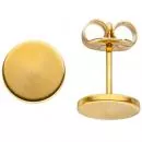 Ohrstecker Studs aus Edelstahl Gold beschichtet