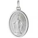 Anhänger Milagrosa 925 Sterling Silber teil matt Silberanhänger