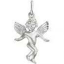 Anhänger Engel Schutzengel 925 Sterling Silber matt