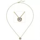 Collier Kette mit Anhänger, 585 Gold Gelbgold 1 Diamant Brillant 1,0 ct. 45 cm