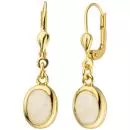 Ohrhänger 585 Gold Gelbgold 2 Opale Ohrringe Goldohrringe Opalohrringe