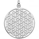 Anhänger rund 925 Sterling Silber rhodiniert Silberanhänger