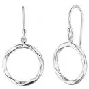 Ohrhänger rund 925 Sterling Silber Ohrringe Silberohrringe