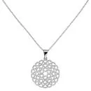 Collier Herzen Edelstahl mattiert 50 cm Karabiner