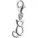 Einhänger Charm Katze 925 Sterling Silber