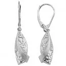 Ohrhänger 925 Sterling Silber gehämmert Ohrringe Boutons Silberohrringe