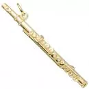 Anhänger Flöte Querflöte 925 Sterling Silber gold vergoldet