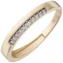 Damen Ring 333 Gold Gelbgold1 Zirkonia Goldring