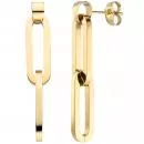 Ohrhänger Edelstahl gelbgoldfarben beschichtet Ohrringe