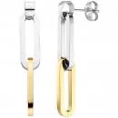 Ohrhänger Edelstahl bicolor beschichtet Ohrringe