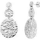 Ohrhänger Edelstahl mit Struktur Ohrringe