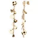 Ohrhänger Edelstahl gelbgoldfarben beschichtet, Ohrringe