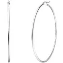 Creolen Edelstahl Ohrringe 70 mm